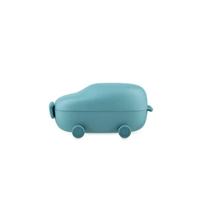 Immagine di Alessi Snack Box a Due Scomparti in Resina termoplastica, Azzurro, 13.5 cm x 19 10