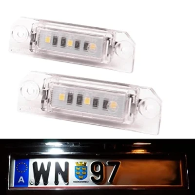 Immagine di Luce targa a LED compatibile per VW Golf IV 1J1 V 1 K1 VI 5K1 VII 5G1 BE1 New Beetle PASSAT 3C2 CC 357 Polo 6N2 6R 6C 9N