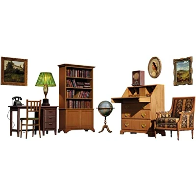 Immagine di Miniart 35644 Home Office Interior, Scala Model Kit, Modello in Plastica da Montare, Modellismo, Colore Modellato, 1:35, MA35644
