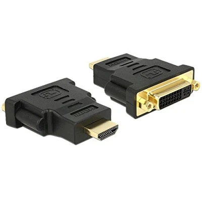 Immagine di Delock HDMI a (DVI, 1.70 cm), Adattatore dati + video, Nero