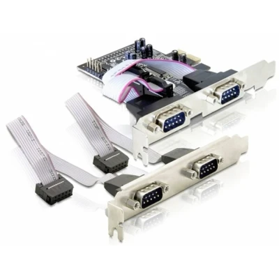 Immagine di Delock 4 x serial PCI Express card Scheda PCIe