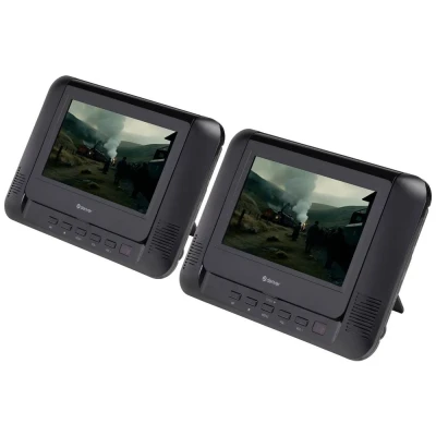 Immagine di Denver MTW 793 Lettore DVD portatile 17.78 cm 7 pollici ERP: D (A G) Funzionamento a batteria, incl. Cavo di collegamento auto 12 V, Secondo schermo