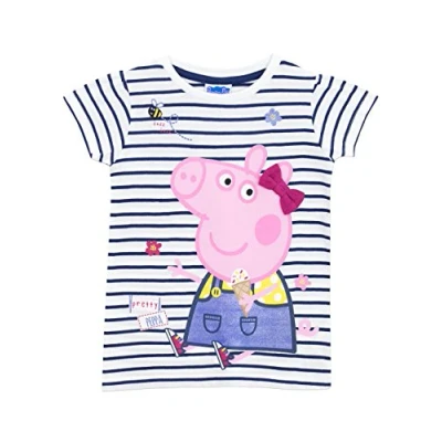 Immagine di Peppa Pig Maglietta a Maniche Corte Ragazze 2 3 Anni
