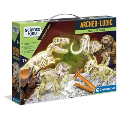 Immagine di Clementoni Archeo Ludic Cofanetto 4 in 1 Fosforescente, Multicolore, 6.7 x 42 29cm, 52266