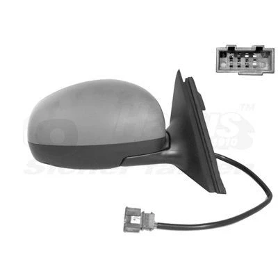 Immagine di Specchio retrovisore esterno Van Wezel 7627808 Dx con la prima mano completo, convesso, per regolazione elettrica specchio, termico