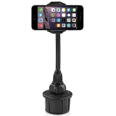 Immagine di Macally MCUP2XL supporto portabicchiere per auto con collo di 20 cm flessibile e regolabile iPhone, smartphone telefono cellulare