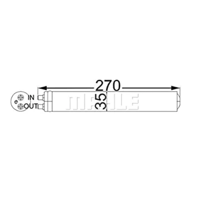 Immagine di MAHLE ORIGINAL AD 64 000S Essiccatore Climatizzatore HONDA: CIVIC 8 Hatchback, Accord 7 Limousine, Jazz 3