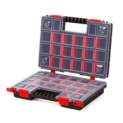 Immagine di MIVOS scatola di assortimento su entrambi i lati, 344 x 249 100 mm, 2 per accessori e piccole parti, con viti 40 scomparti regolabili,