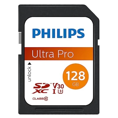 Immagine di PScheda SDXC Philips 128GB Classe 10, UHS I U3, 4K