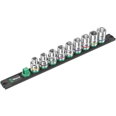 Immagine di Wera C 4 Zyklop Kit di chiavi a bussola imperiale (pollici) 1/2 9 parti 05005460001