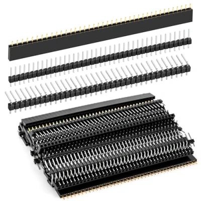 Immagine di 2.54mm Pin Headers Straight Single 40 Breakaway PCB Board, Fila Singola Maschio e Femmina Connector Kit, per Arduino Prototype Shield, 45 Pezzi 3 Tipi