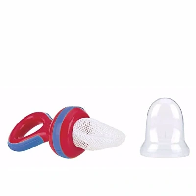 Immagine di Nuby Nibbler Retina Svezzamento Neonati con cappuccio Rosso 6m+ Midi (180 x 130)
