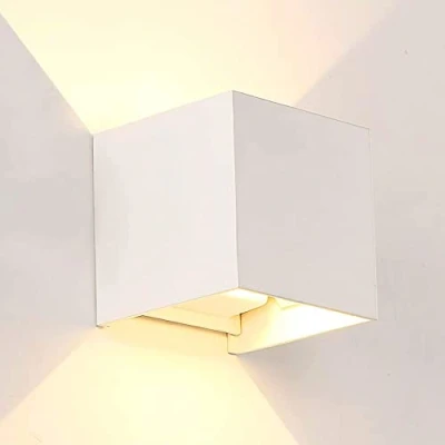 Immagine di M Ledme Lampada da parete bianco LED esterno/interno 12W, CCT Dimmerabile Luce Fredda a Calda, IP54 Impermeabile, illuminazione ideale per Esterno, Giardino, Terrazza, Patio, LM6183