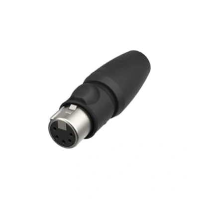 Immagine di Neutrik NC5FX1 TOP 14 Connettore XLR Giunto dritto Numero Poli (num): 5 Nero 1 pz.