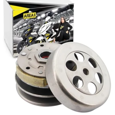 Immagine di Area1 Sostituzione convertitore+frizione + campana 107 mm per scooter 50 cc Cina motore a 2 tempi. Compatibile con Explorer Race GT AGM Union Luxxon Rivero