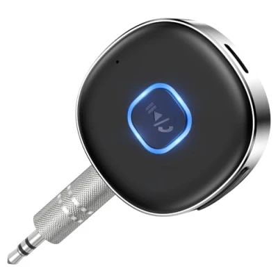 Immagine di NEUTYPECHIC Ricevitore Bluetooth Aux 5.3, Auto Jack 3.5mm, Adattatore con Microfono per Altoparlanti Cuffie Chiamate in Vivavoce, Connessione Doppia