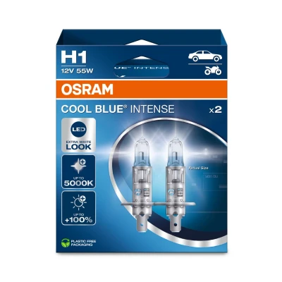 Immagine di OSRAM 4062172388061 Lampadina alogena COOL BLUE® INTENSE H1 55 W 12 V