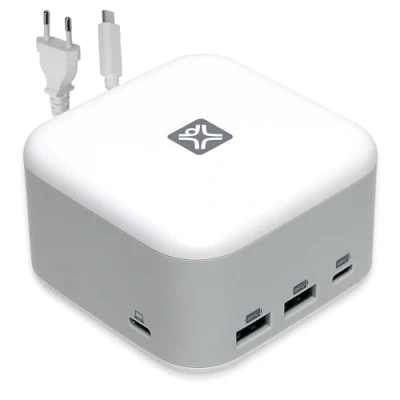 Immagine di XtremeMac X Cube Pro USB C Docking station Potente hub 6 in 1, adattatore per MacBook e laptop, da 130 W, A, HDMI 4 K, Ethernet, ideale la configurazione moderna