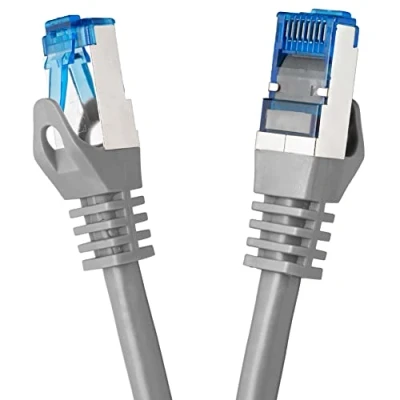 Immagine di BIGtec Cavo LAN Patch, Grigio, 0,25 m Cat.7, 2 x RJ45 Spina 2m Grigio