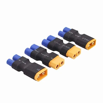 Immagine di OliRC 4 Pezzi XT60 XT 60 a EC3 Style Maschio Femmina Connettore Adattatore (C156 4)