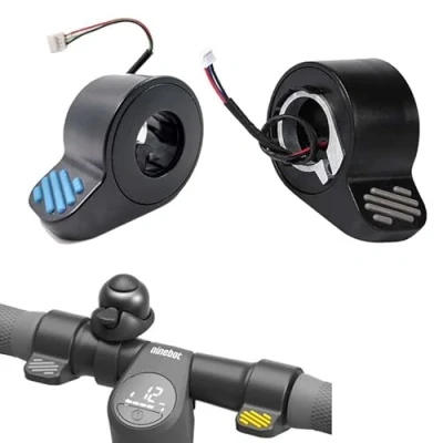 Immagine di MotuTech Controller per Acceleratore del Freno Segway Ninebot ES1 ES2 ES3 ES4 ES5 Scooter Comando di velocità Pezzi Ricambio a Pollice (Freno + Acceleratore)