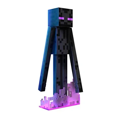 Immagine di Mattel Minecraft Diamond Level Enderman Figure Action Figures, Multicolore, Medium, HLN40