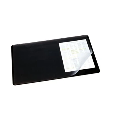 Immagine di Durable 720201 Sottomano con Copertina Trasparente, Antiriflesso, Antiscivolo, 530x400 mm, Nero