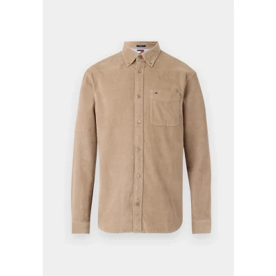 Immagine di Tommy Jeans REG Camicia, Uomo, Taglia: Large, Coastal taupe