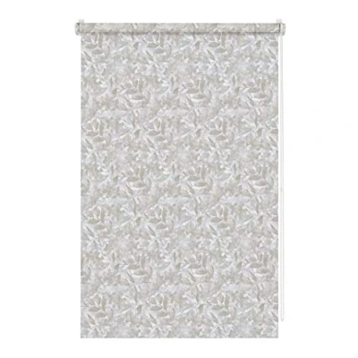 Immagine di Gardinia EASYFIX Tenda a Rullo Decorativa Incastro, Opaco, incl. Materiale di Montaggio, Tessuto, Grigio Chiaro/Taupe, 75x150 cm