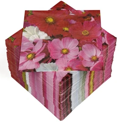 Immagine di 100 tovaglioli a 3 strati, 33 x cm, Cosmea