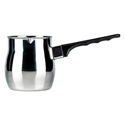 Immagine di Café Olé S8059/24 Caffettiera turca in acciaio inox, 680 ml, colore: argento, nero