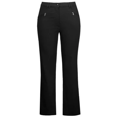 Immagine di Ulla Popken Basic Stretch MONY Kleurecht Licht SMAL Toelopend Pantaloni, Donna, Taglia: 52, Schwarz