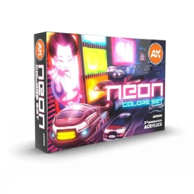 Immagine di Ak11610 Ak Interactive 3rd Gen Set: Neon Colors Set 6x17ml