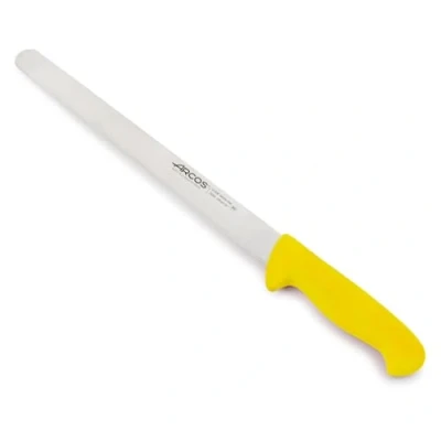 Immagine di Arcos Serie 2900 Coltello Prosciutto Lama Acciaio Inossidabile Nitrum 300 mm Manico Polipropilene Colore Giallo