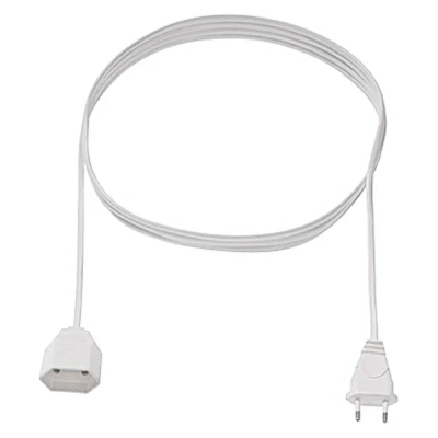Immagine di Bachmann 233.284 Alimentazione Prolunga 2.5 A Bianco 2.00 m H03VVH2 F 2X 0,75 mm²
