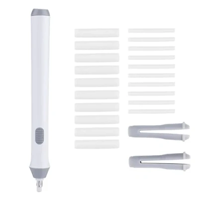 Immagine di gomma elettrica per matita automatica a batteria Include 22 ricariche in studenti(bianca) Painting Tools