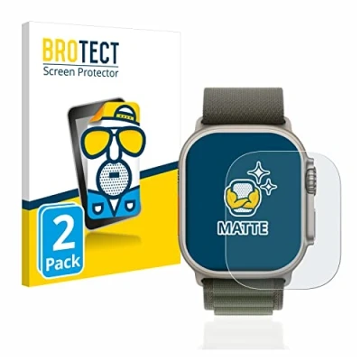 Immagine di brotect Pellicola Protettiva Opaca per Apple Watch Ultra/Ultra 2 Anti Riflesso (2 Pezzi)