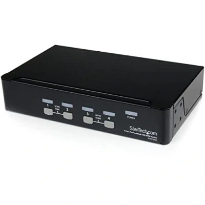 Immagine di Startech.Com Switch Kvm Usb Professionale A 4 Porte Sv431Usb Con Hub