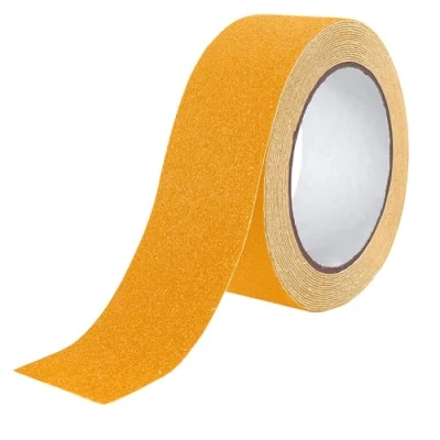Immagine di QitinDasen 10 M X 5 cm Giallo Nastro Antiscivolo, di Sicurezza Antiscivolo Autoadesivo, per Interni ed Esterni (1 Rotolo)