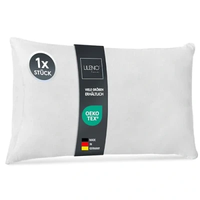 Immagine di LILENO HOME Set di 1 riempimento cuscino 40x60 cm interno lavabile a 40C adatto per allergici in poliestere come divano, la testa