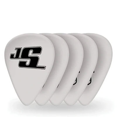 Immagine di D&#039;Addario 1CWH6 10JS Confezione da 10 Plettri Duri Planet Waves Joe Satriani, Bianco