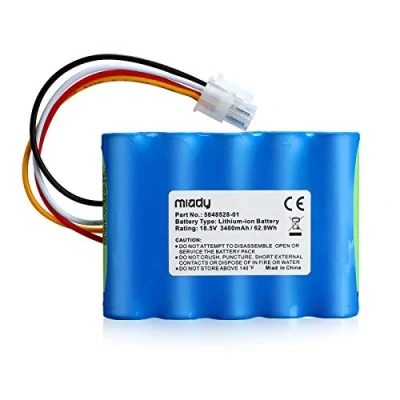 Immagine di Miady, batteria di ricambio (3400mAh, 18,5V) per robot tosaerba, compatibile con Automower Husqvarna 310 modello (2015,2016,2017,2018), 315 modelli attrezzi