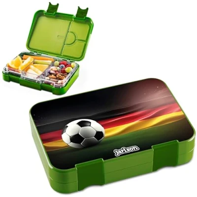 Immagine di Jarlson® Lunch Box Bambini Bento con 6 Scomparti Porta Pranzo Senza BPA per la Scuola e l&#039;asilo 850ml