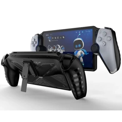 Immagine di GIOPUEY Cover Compatibile con Playstation Portal Remote Player Supporto Bumper TPU Morbido Antiscivolo Facile da Impugnare Black