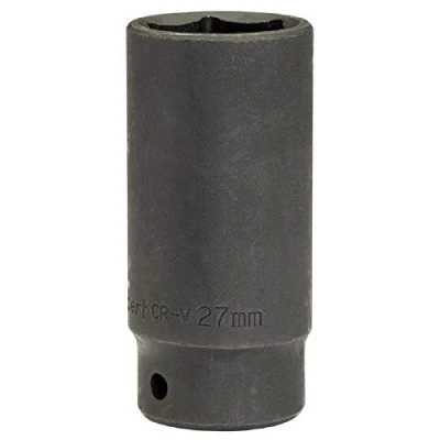 Immagine di Draper Expert HI TORQ® 12748 Bussola a percussione profonda da 1/2&quot;, 27 mm, 6 punti, in acciaio al cromo vanadio, accessorio per chiave