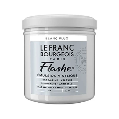 Immagine di Lefranc Bourgeois Flashe 300523 Pittura acrilica e vinile, altamente pigmentata, elastica, resistente alla luce, all&#039;invecchiamento, opaca, per interni ed esterni, vaso da 125 ml