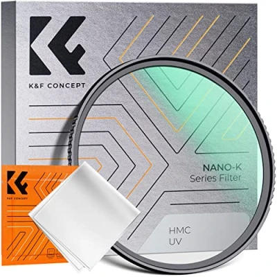 Immagine di K&amp;F Concept Nano K Filtro UV in Vetro Ottico con Rivestimento per Obiettivi 52 mm (Incluso Un Panno di Pulizia)