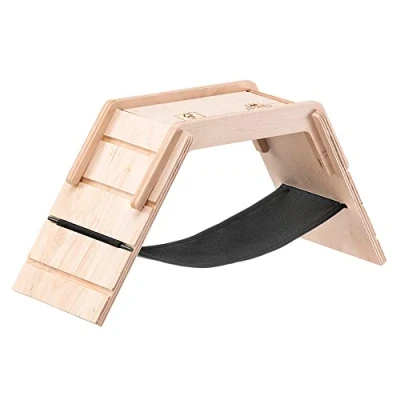 Immagine di Ferplast Ponte Criceto in Legno con Amaca e Scaletta, Topolini, Accessori Giochi Gabbia