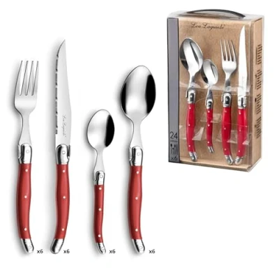 Immagine di Lou Laguiole Tradition 24 Piece Cutlery Set Taupe