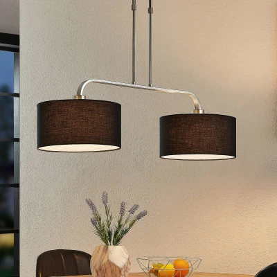 Immagine di Lindby Jevanna lampada a sospensione, 2 luci, nero